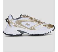 Lacoste L003 Neo Shot Metallic Shoes Gold White Black Women - 38