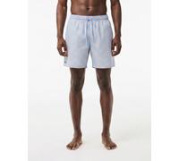 LACOSTE Short Polyester Swimming Trunks with Elastic Waistband and Logo Print - Size: XL - male
