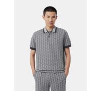 Lacoste Short Sleeve Polo Shirt Grey Black - 3XL