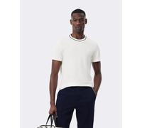 Lacoste Short Sleeve T-Shirt Pure White Tonal Colour - XS