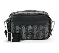 Lacoste Monogram Shoulder Bag Black Dark Grey