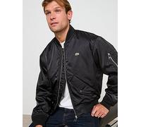 Lacoste Showerproof Padded Bomber Jacket- Black, Black, Size M, Men Black