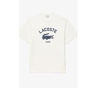 Lacoste Signature Print Cotton T-Shirt - Large