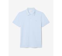 Lacoste Slim Fit Jacquard Branded Piqué short sleeve polo sky blue - M