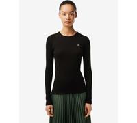 Lacoste Slim Fit Long Sleeve T-Shirt Pure Black Women - 36