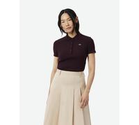 Lacoste Slim Fit short sleeve polo burgundy women - 36