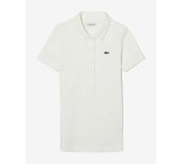 Lacoste Slim Fit Short Sleeve Polo Shirt Off White Women - 40