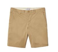 Lacoste Slim Fit Stretch Cotton Bermuda Shorts Beige