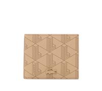 Lacoste small logo-patched monogram billfold - Neutrals One Size