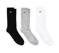 Lacoste Socks - Lacoste Sport Socks 3 Pack - RA4182 - White - Black, White, Grey