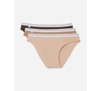 Lacoste Sous Vetement Panty Beige Brown White (3 units) - XS