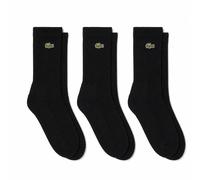 Lacoste Sport 3 Pack High Cut Socks Black/Black/Black
