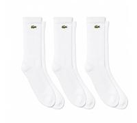 Lacoste Sport 3 Pack High Cut Socks White/White/White