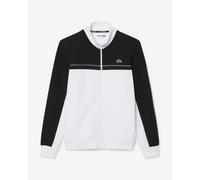 Lacoste Sport Colour-Block Full Zip Sweatshirt Black White - S