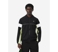 Lacoste Sport Colour-Block Hooded Track Jacket Black White Green - XL