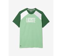 Lacoste Sport Colour-Block Short Sleeve T-Shirt Green White - S