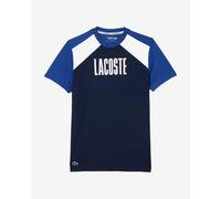 Lacoste Sport Colour-Block Short Sleeve T-Shirt Navy Blue White - M