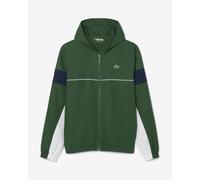 Lacoste Sport Colour-Block Track Hooded Jacket Green White Navy - L