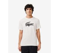 Lacoste Sport Crocodile Short Sleeve T-Shirt White Black - XS