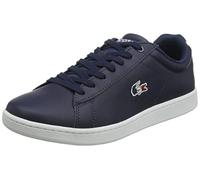 Lacoste Sport Men's Carnaby EVO TRI22 1 SMA Sneakers, NVY/Red/Wht, 8.5 UK