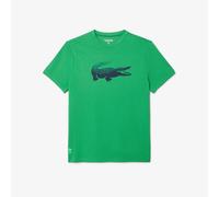 Lacoste Sport Mens Daniil Medvedev Tennis T-Shirt in Green Cotton - Size Medium