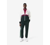 Lacoste Sport Printed Colour-Block tracksuit white burgundy dark green - L