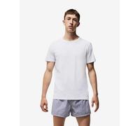 Lacoste Men's Crew Neck Plain Cotton T-shirt Three-Pack Size S White