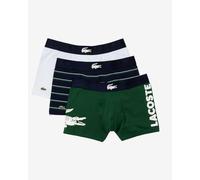 Lacoste Sport Stretch Boxers Green Navy Blue White (3 pairs) - XS