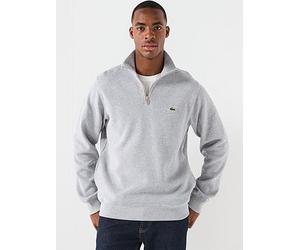 Lacoste Sportswear 1/4 Zip Sweatshirt, Grey, Size 3Xl, Men Grey