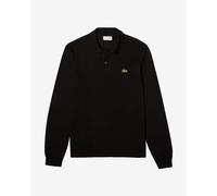 Lacoste Pique Black LS Polo Shirt L1312 Colour: Black, Size: Size 7 /