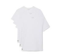 Lacoste Standard Fit 3 Pack T-Shirts, White, Size S, Men White