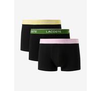 Lacoste Stretch Cotton black pink green boxer shorts 3 pack - L