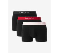 Lacoste Stretch Cotton Boxers Black Pink Red (3 units) - M