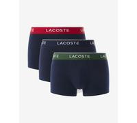 Lacoste 3 Pack Trunks Mens Trunks Navy Blue/Green/Red/Navy Blue