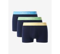 Lacoste Stretch Cotton Boxers Navy Blue Yellow Green (3 units) - S