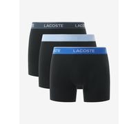 Lacoste Men's 3 Pack Boxer Briefs, Black