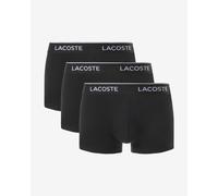 Lacoste Stretch Cotton Logo Boxers Pure Black White (3 Pack) - XS