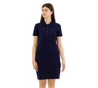 Lacoste Stretch Cotton Pique Short Dress Blue 36 Women