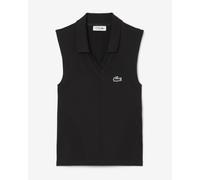 Lacoste Stretch Knit Tennis Sleeveless Polo shirt Black Women - 38-40