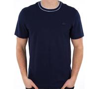 Lacoste Stretch Pique Stripe Collar T-shirt Navy
