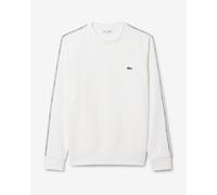 Lacoste Stripe Band Fleece Sweatshirt White - XL