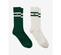 Lacoste Ribbed Cotton Socks Green / White