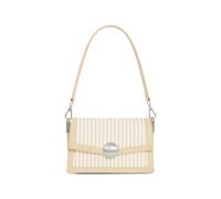 Lacoste striped appliqué shoulder bag - Neutrals One Size