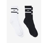 Lacoste Striped Contrast socks black white 2 pairs - 39-42