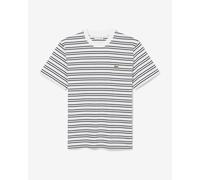 Lacoste Striped Cotton Short Sleeve T-Shirt White Black Grey - XXL