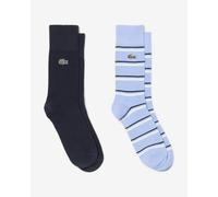 Lacoste Striped Jersey socks light blue navy blue 2 pairs - 43-46