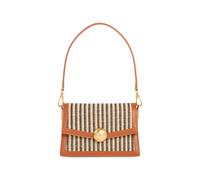 Lacoste striped leather shoulder bag - Neutrals One Size