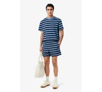 Lacoste Striped Swim Trunks - Blue - Lacoste Shorts Size: L (34" Waist)