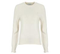 Lacoste Sweater Pull col rond laine cardée sans couture in Beige UK 10