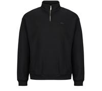 Lacoste Heavy Fleece Zipper Neck Sweatshirt Size L Black